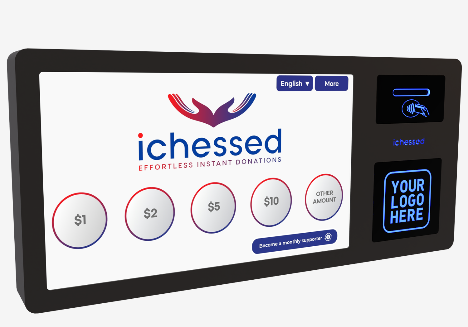 Hybrid Donation Kiosk (Coins & Digital) Hybrid Donation Kiosk (Coins & Digital)